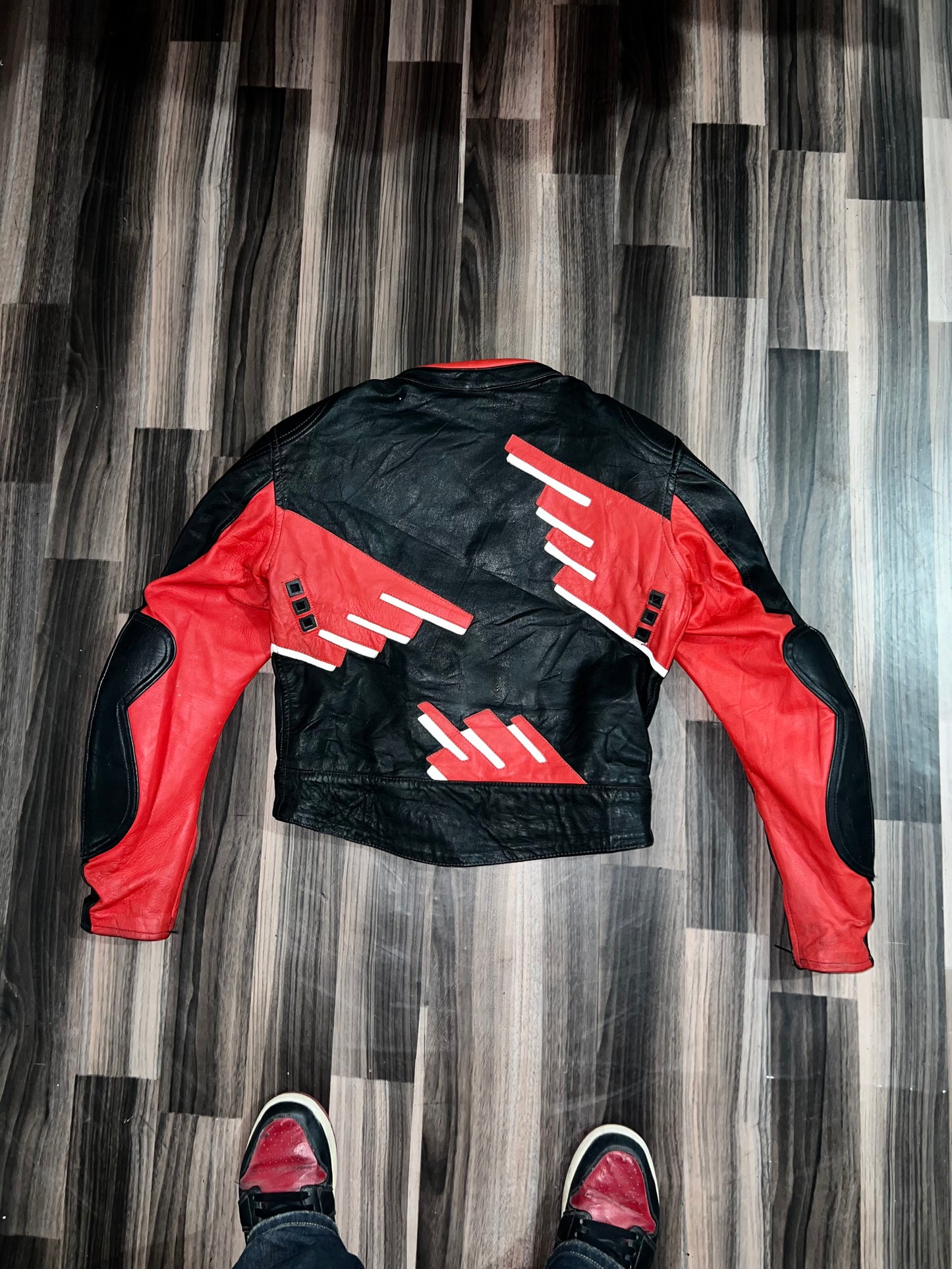 ZPremium Biker Leather Jacket with pading (buy one get one free) S/M