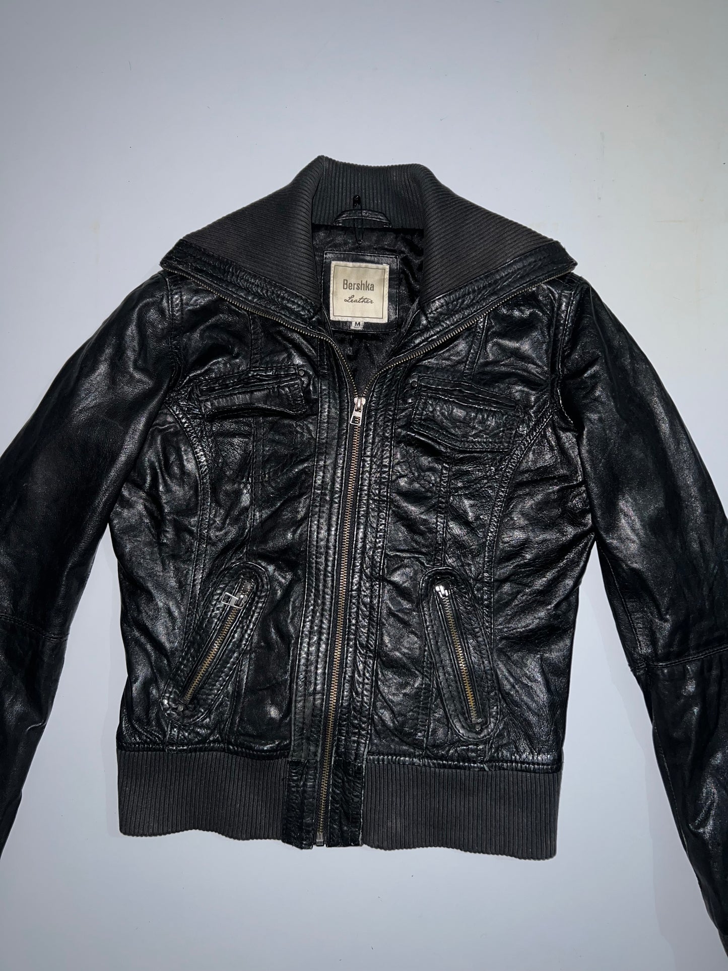 ! Bershka Original Leather Jacket (XS)