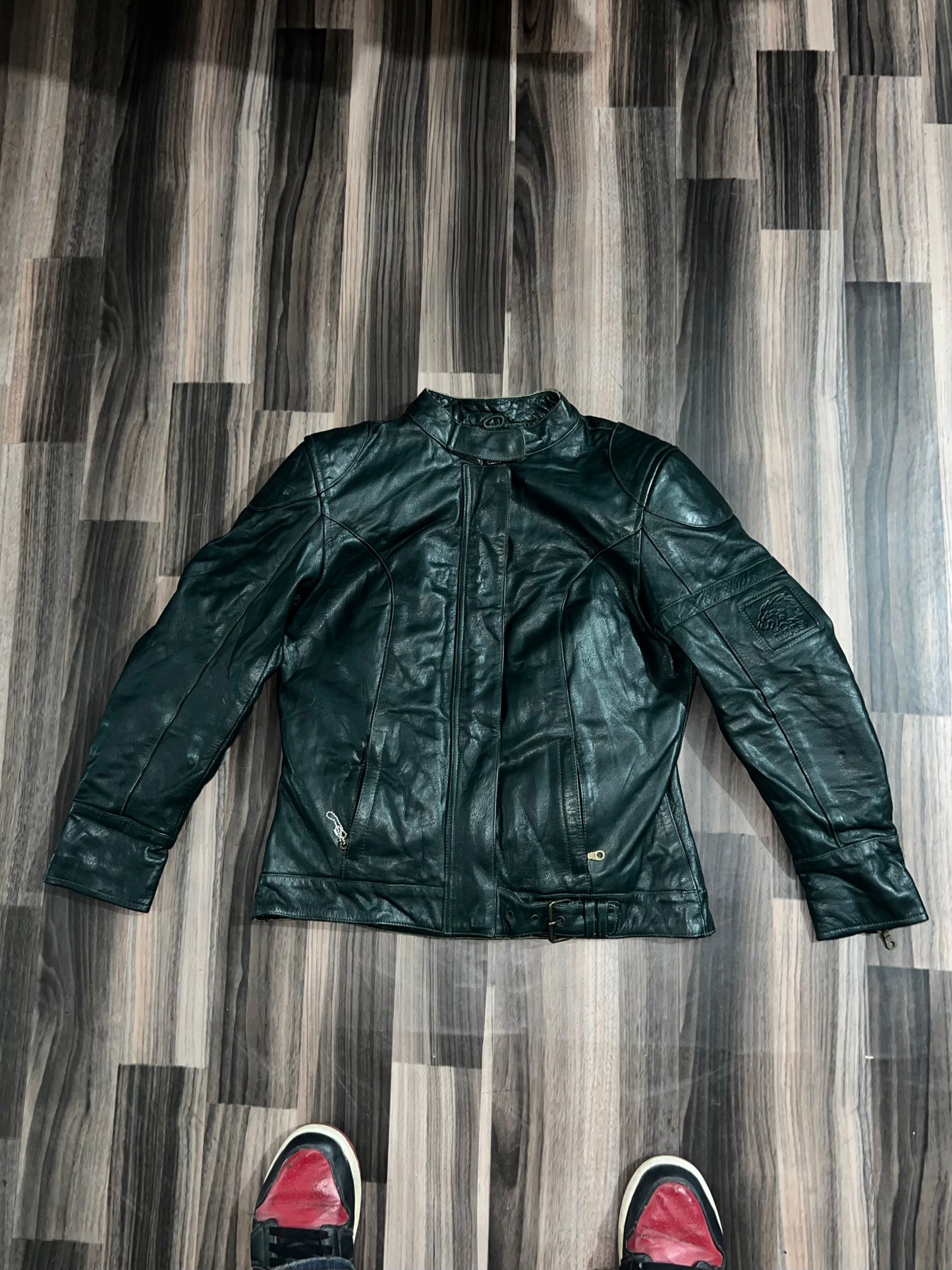 ZUltra Premium Biker with Padding Leather Rare jacket SMALL