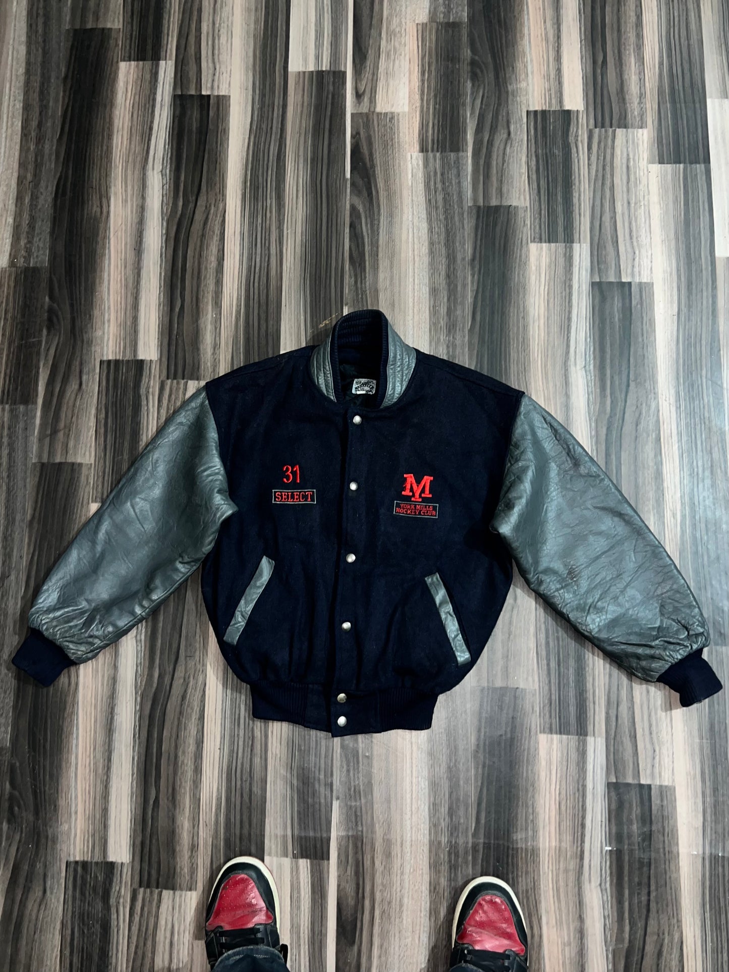 ZUltra Premium Leather Varsity Jacket (SMALL)