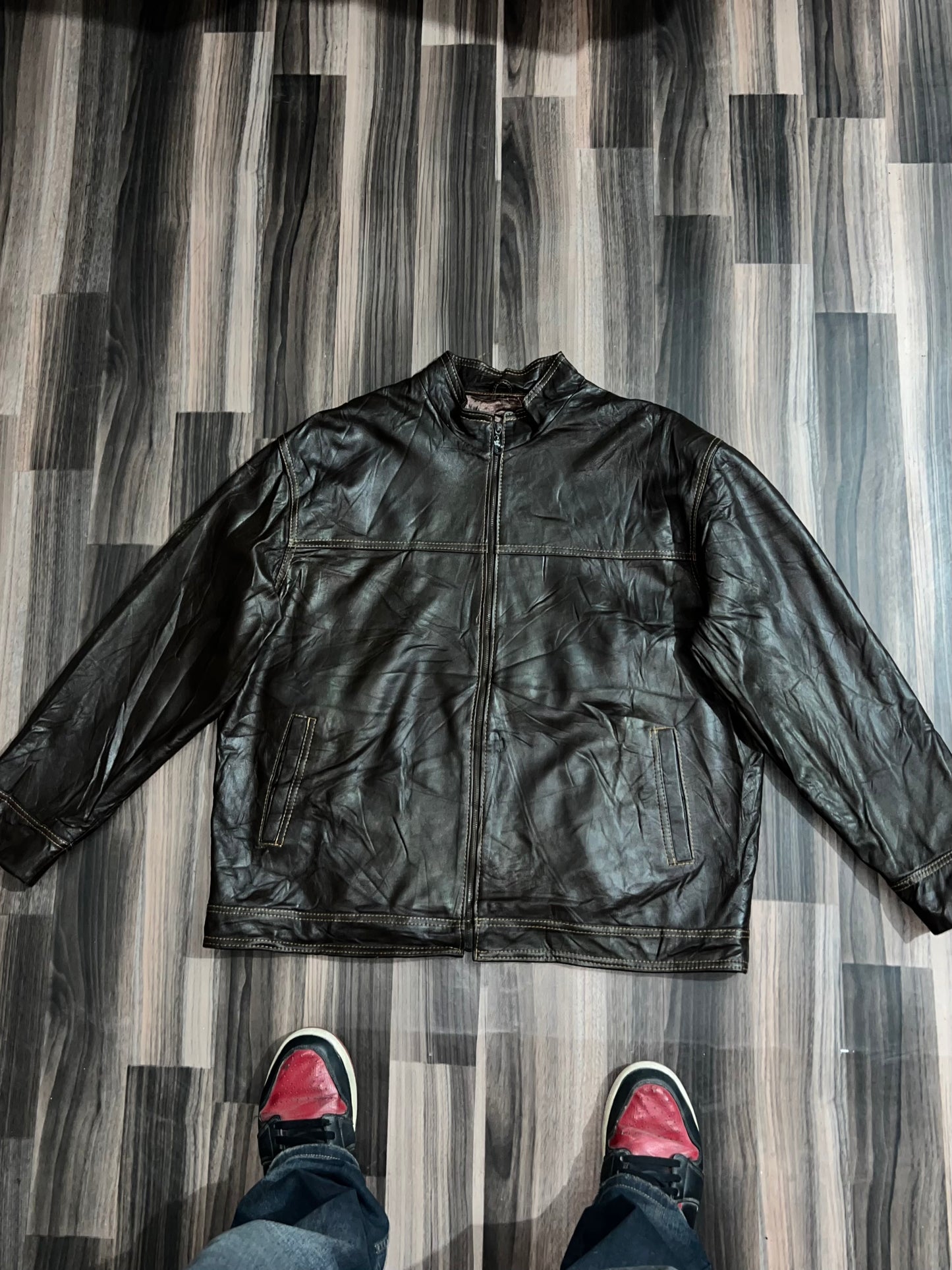 ZPremium Original Leather Jacket (XL/2XL)