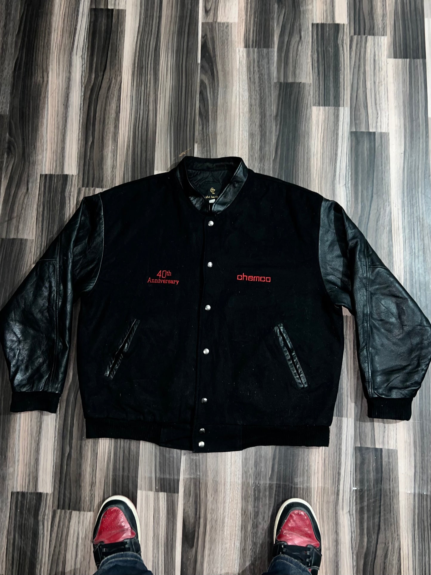 ZUltra Premium Leather Varsity Jacket (L/XL)