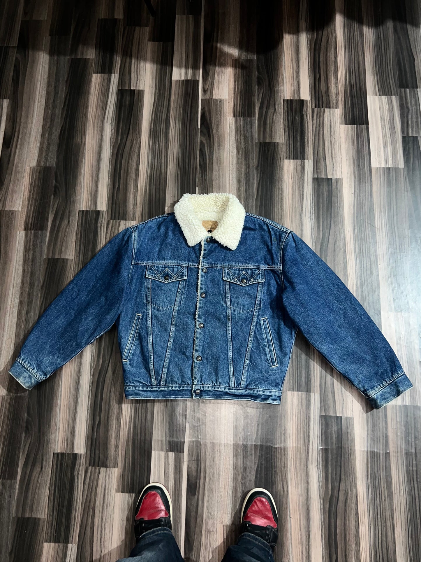 A Premium Denim Fur Jacket(Buy one get one free) M/L