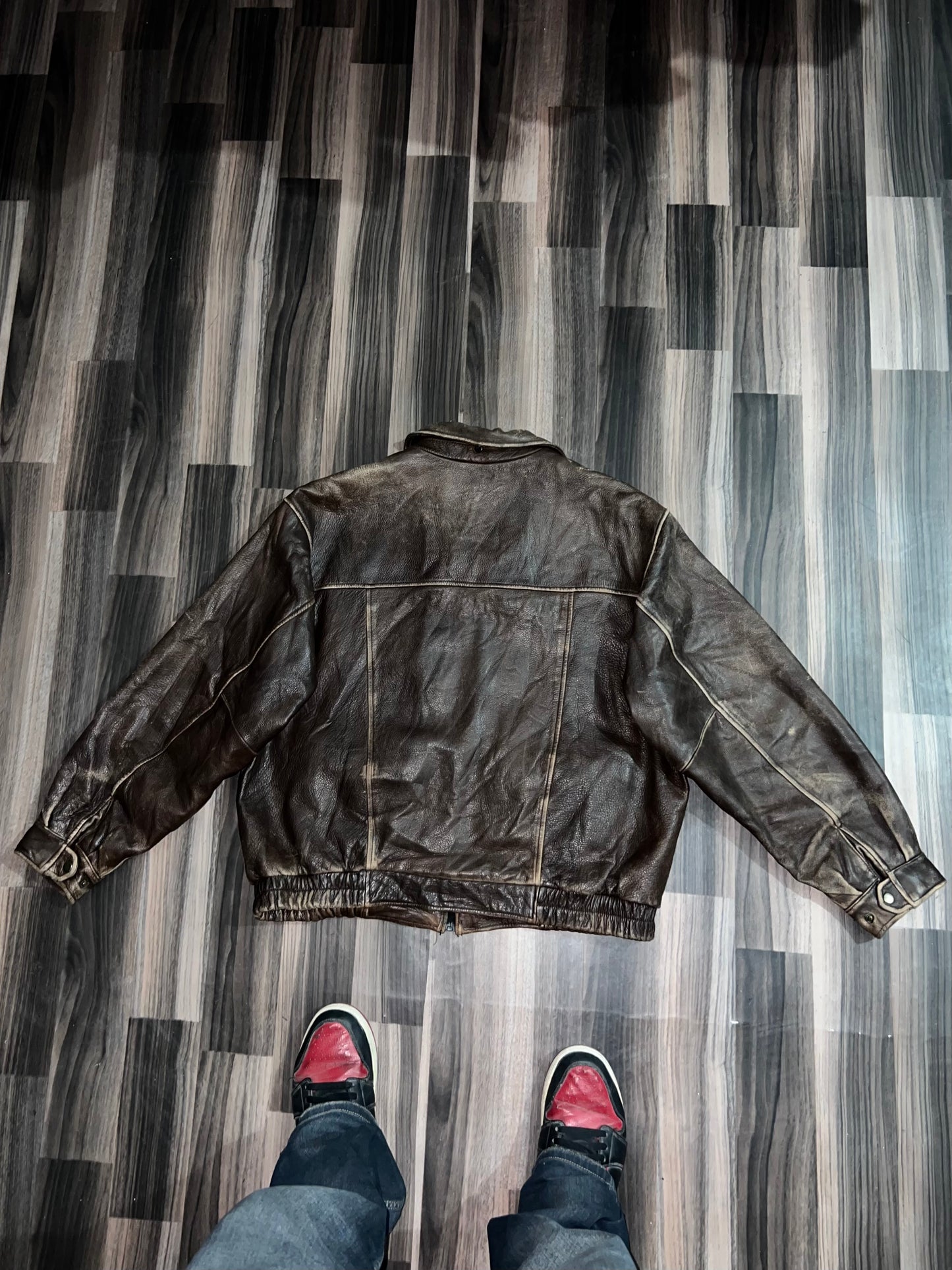 ZUltra Premier Rare Vintage Original Leather Jacket (L/XL)