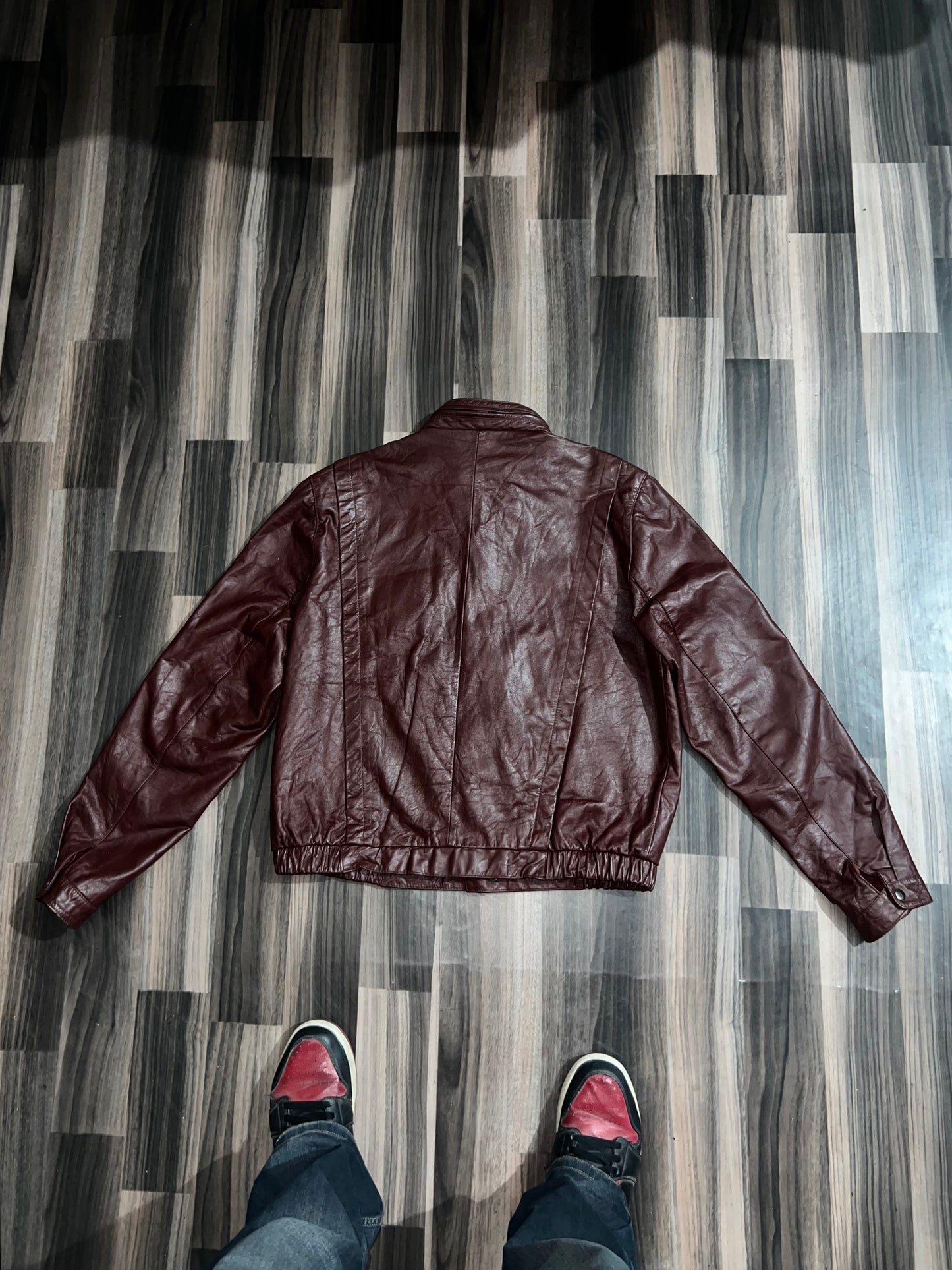 ZUltra Premium Red Original Leather Jacket M/L