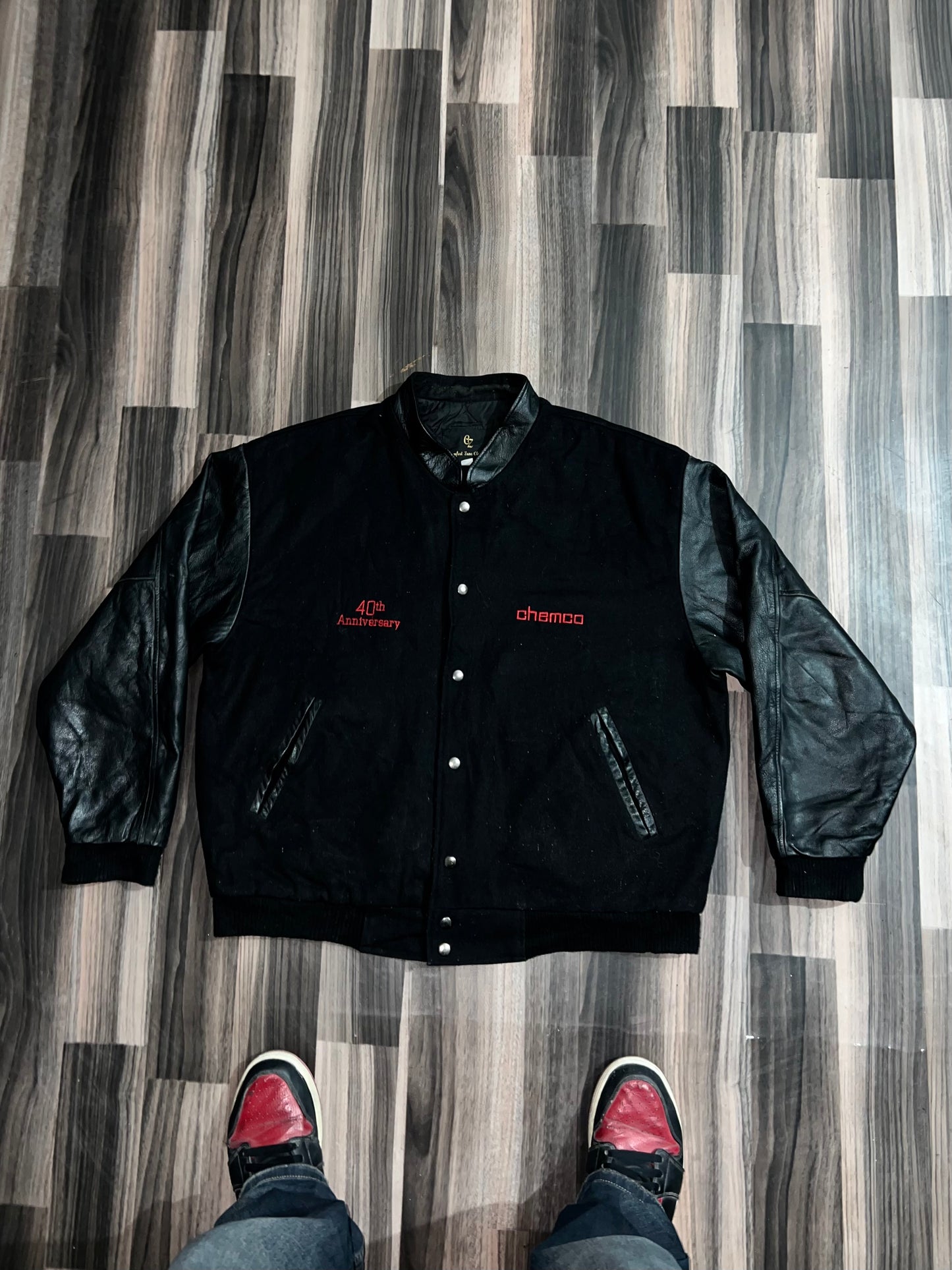 ZUltra Premium Leather Varsity Jacket (L/XL)