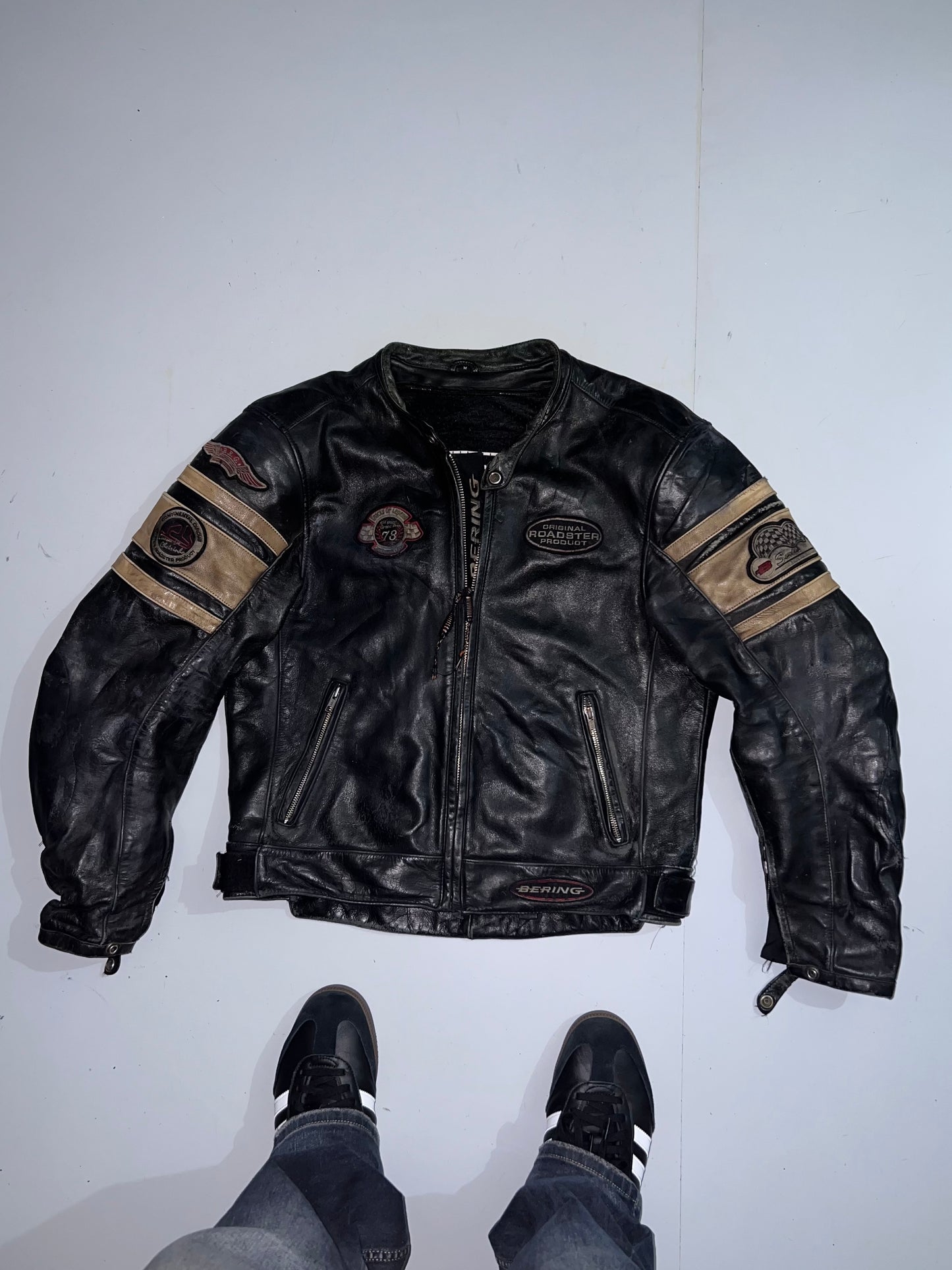 ZRoadster Original Leather Jacket (RARE FIND) (PADDED) (M/L)