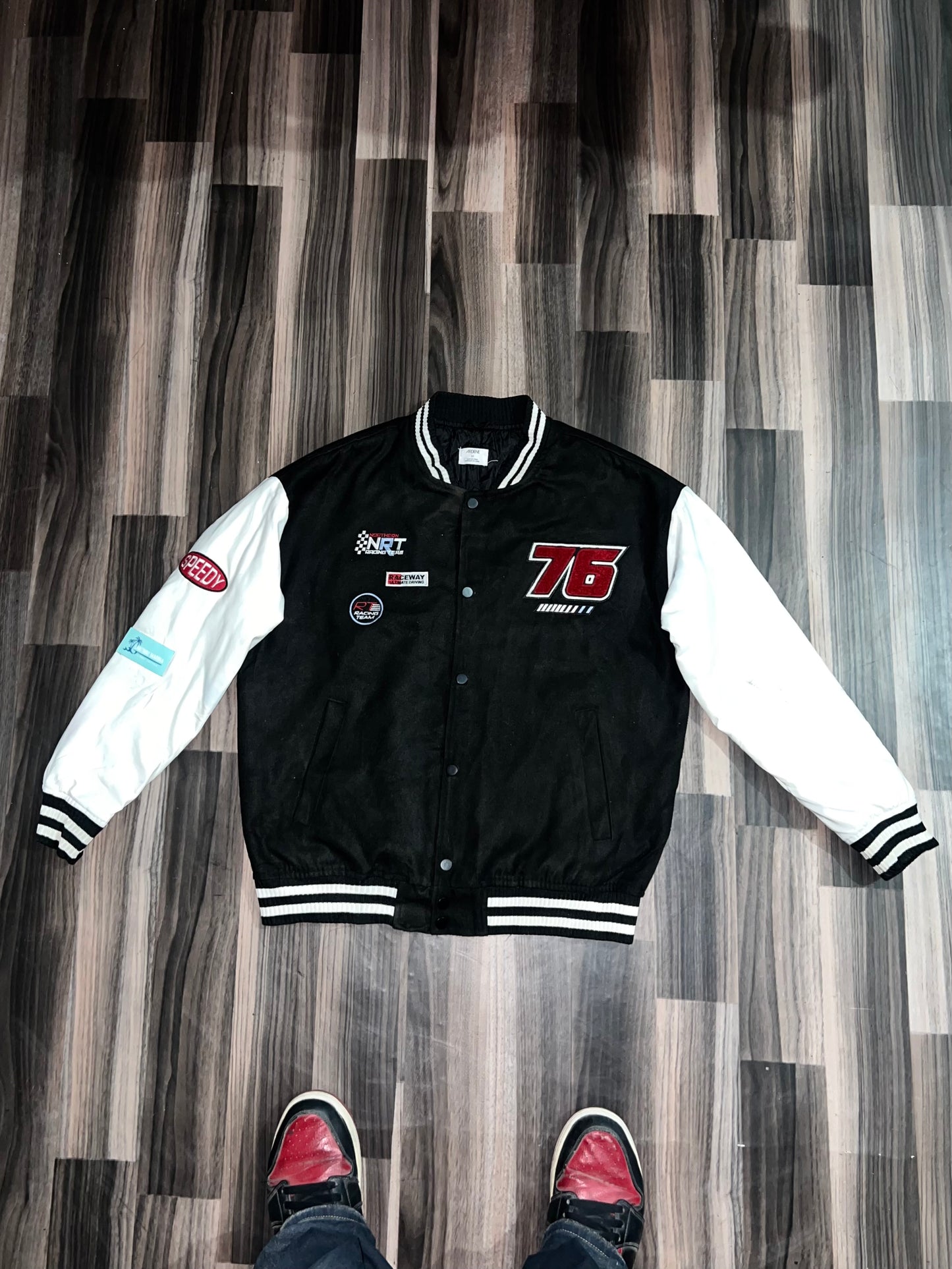 ZPremium Leather Sleeves Jacket S/M