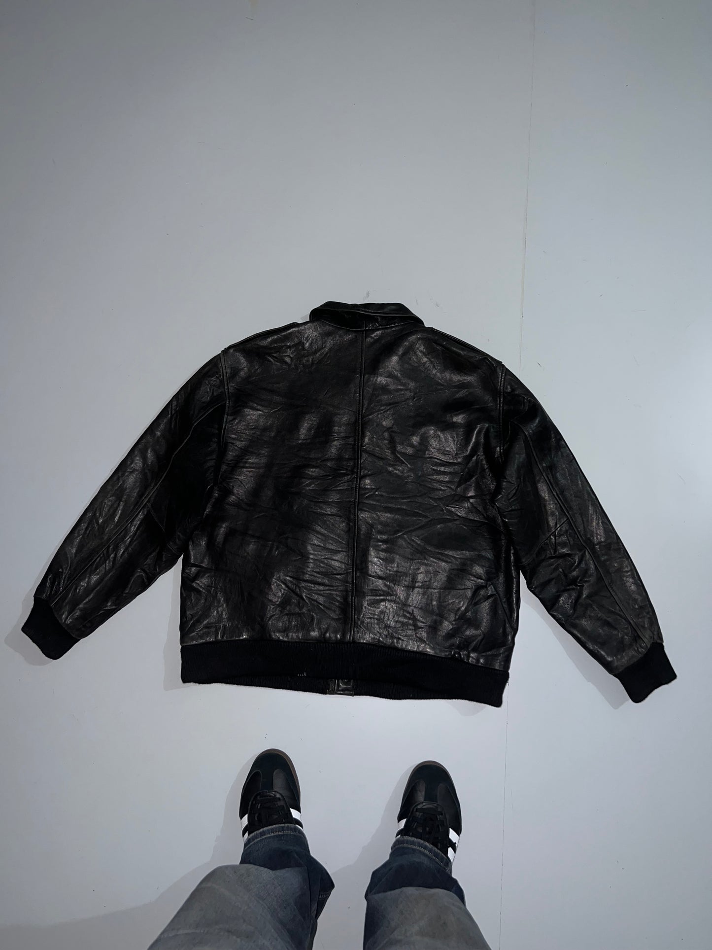 ZCalvin Klein Leather Jacket (L/XL)
