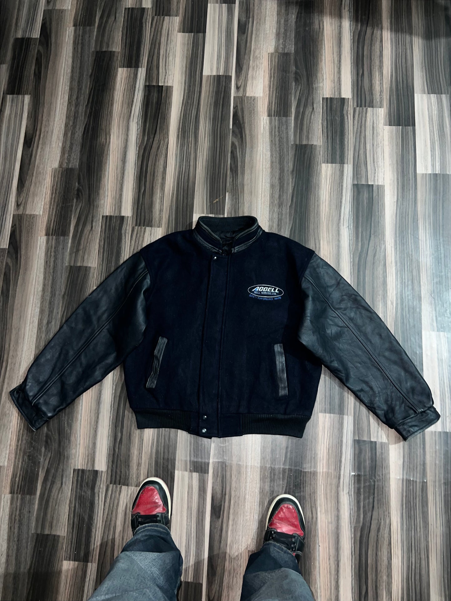ZUltra Premium Leather Varsity Jacket (L/XL)