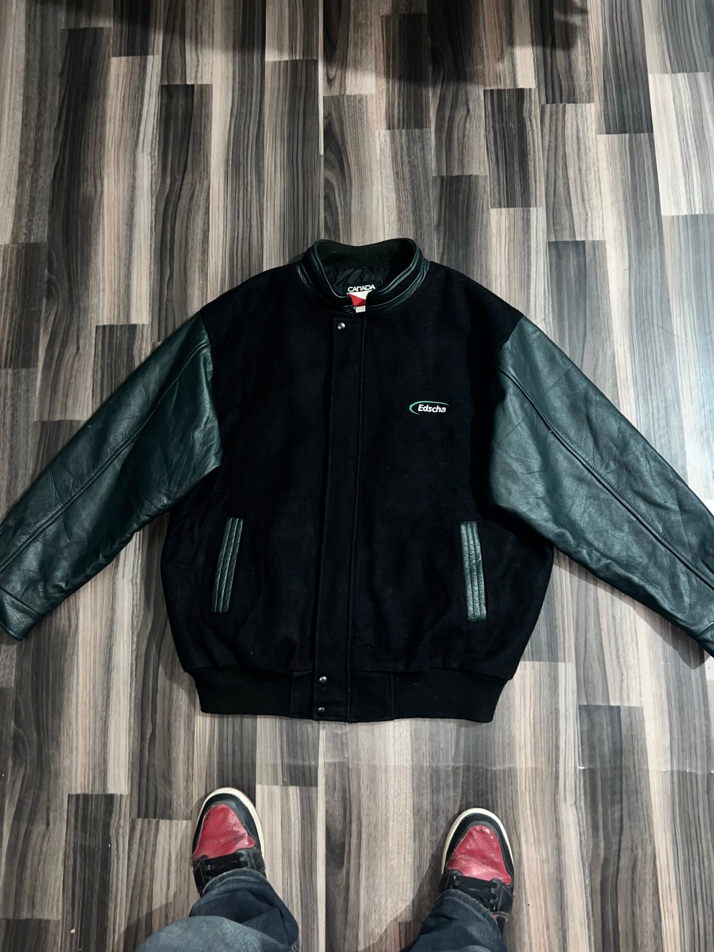 Premium Leather Jacket (RARE) Original Leather sleeves (2XL/3XL)