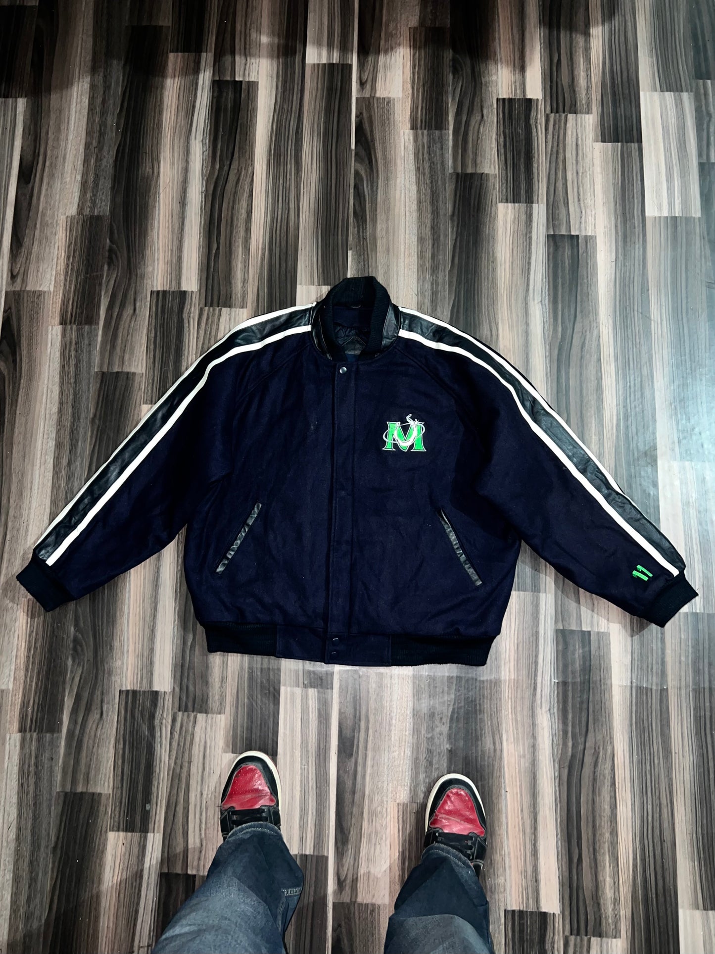 ZPremium Jacket Leather On strip on sleeve (RARE) L/Xl