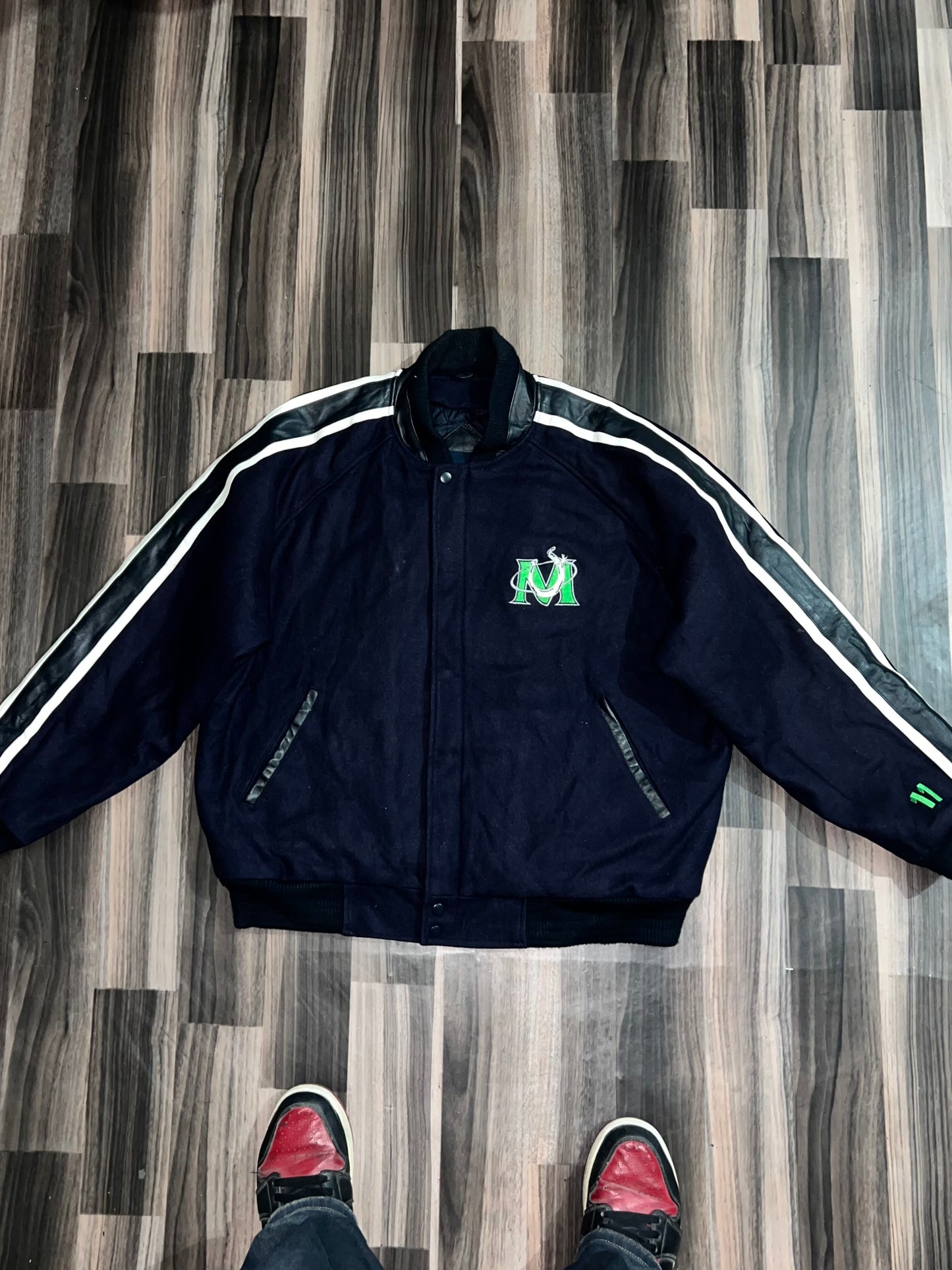 ZPremium Jacket Leather On strip on sleeve (RARE) L/Xl