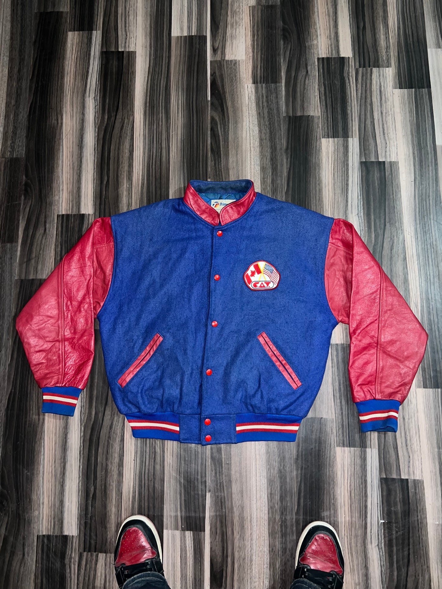 A bUltra Premium Leather Varsity Jacket (S/M)