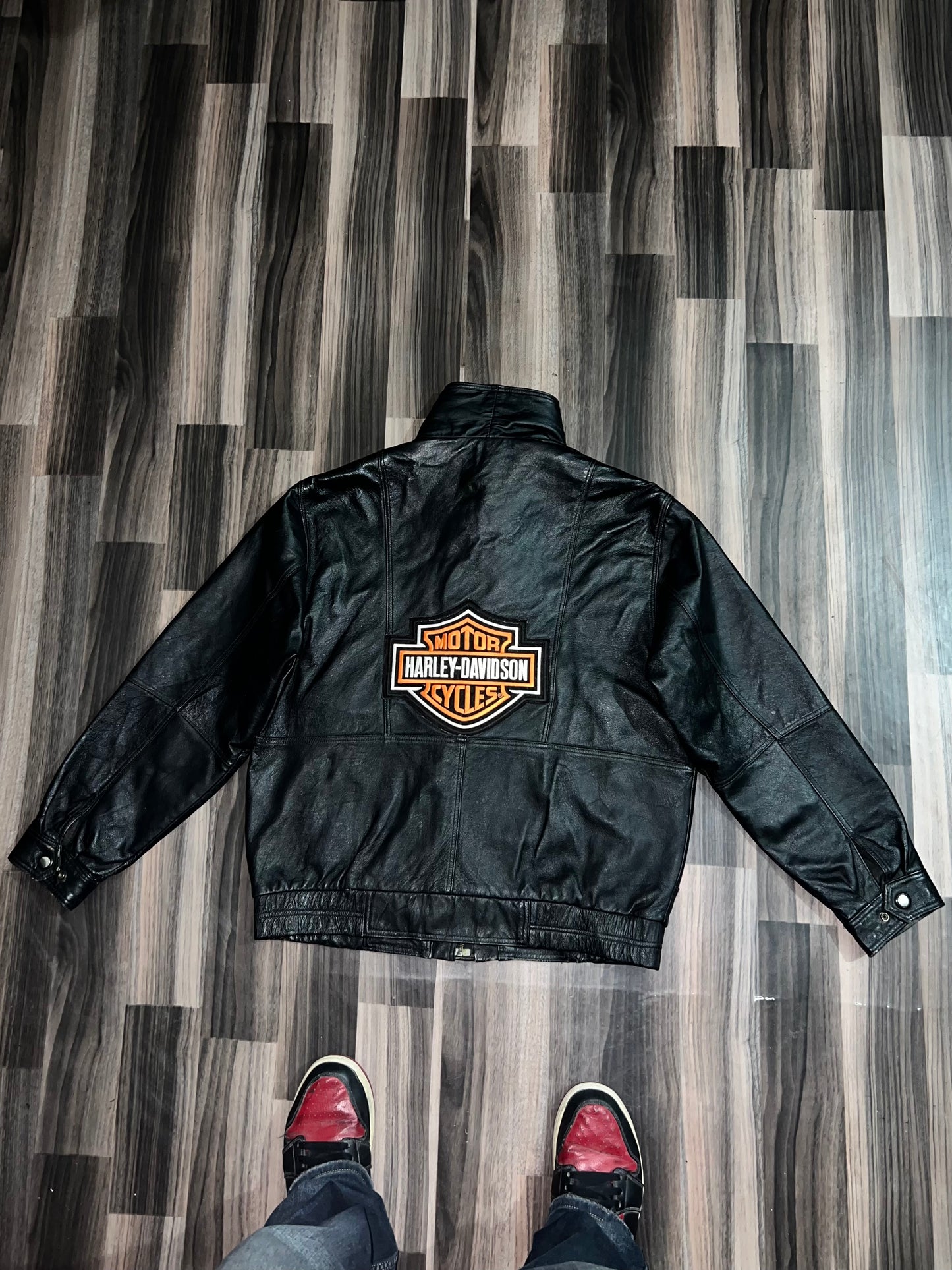 ZHAREL DAVIDSON LEATHER JACKET (RARE) (L/XL)