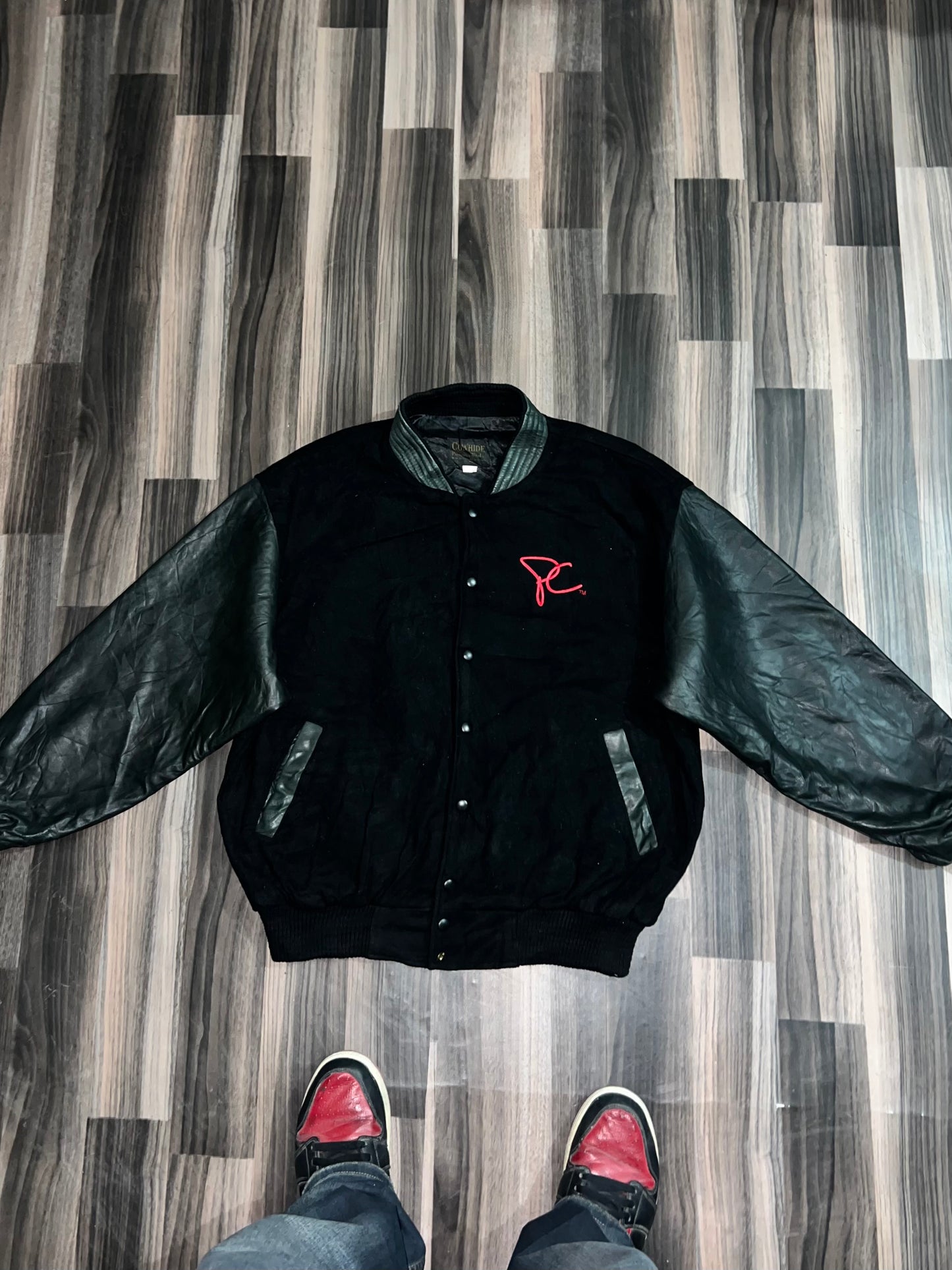 ZUltra Premium Leather Varsity Jacket (L/XL)