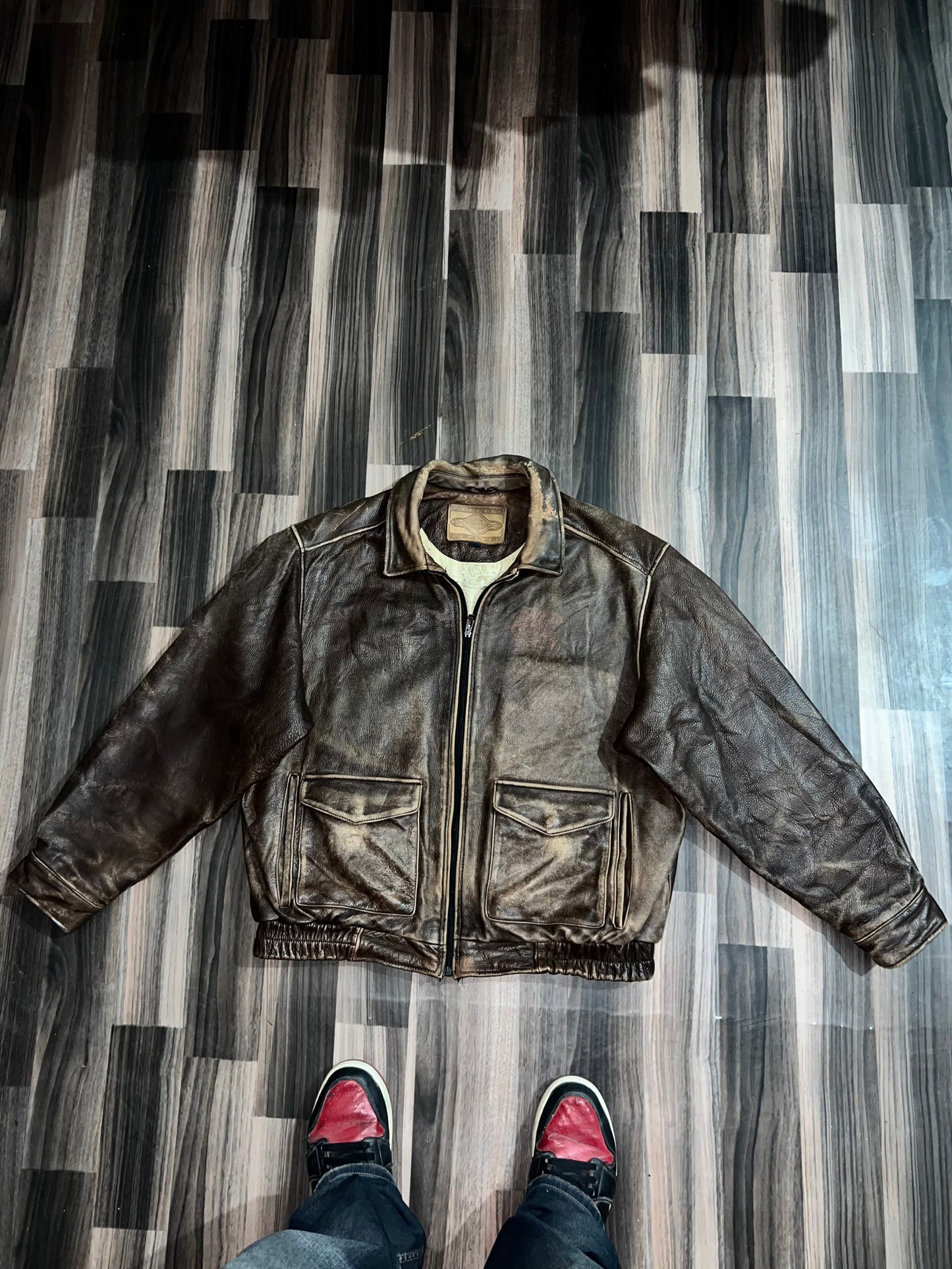 ZUltra Premier Rare Vintage Original Leather Jacket (L/XL)