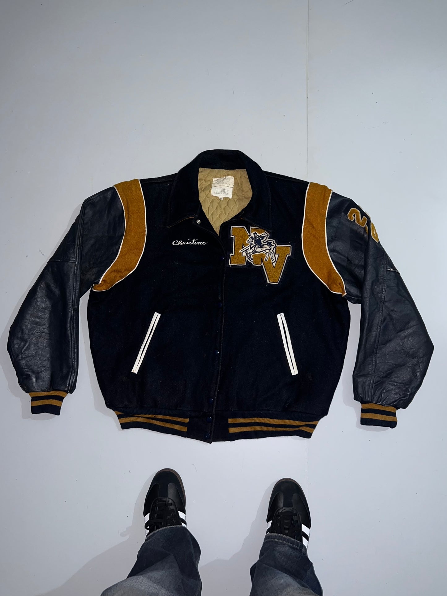 ZSuper Premium Original Varsity Jacket (Leather sleeve) (XL/2XL)