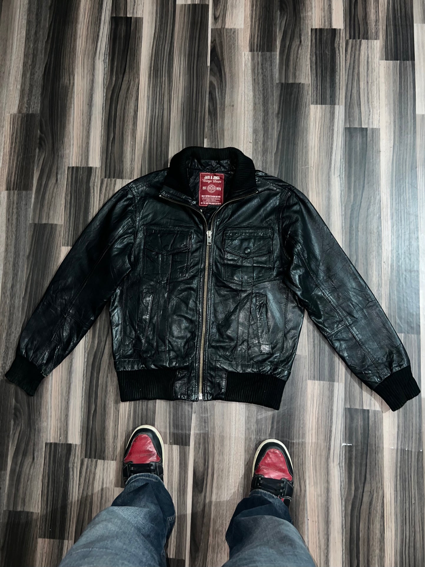 Z*JACK&JONES ORIGINAL Leather (M/L)