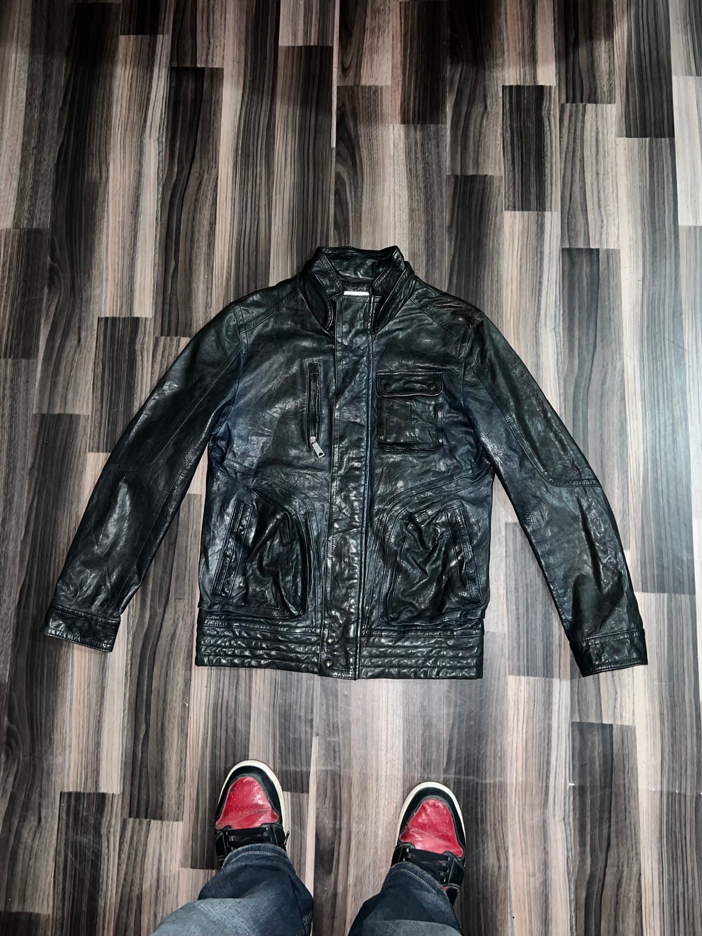 A bPremium Leather Jacket (M)