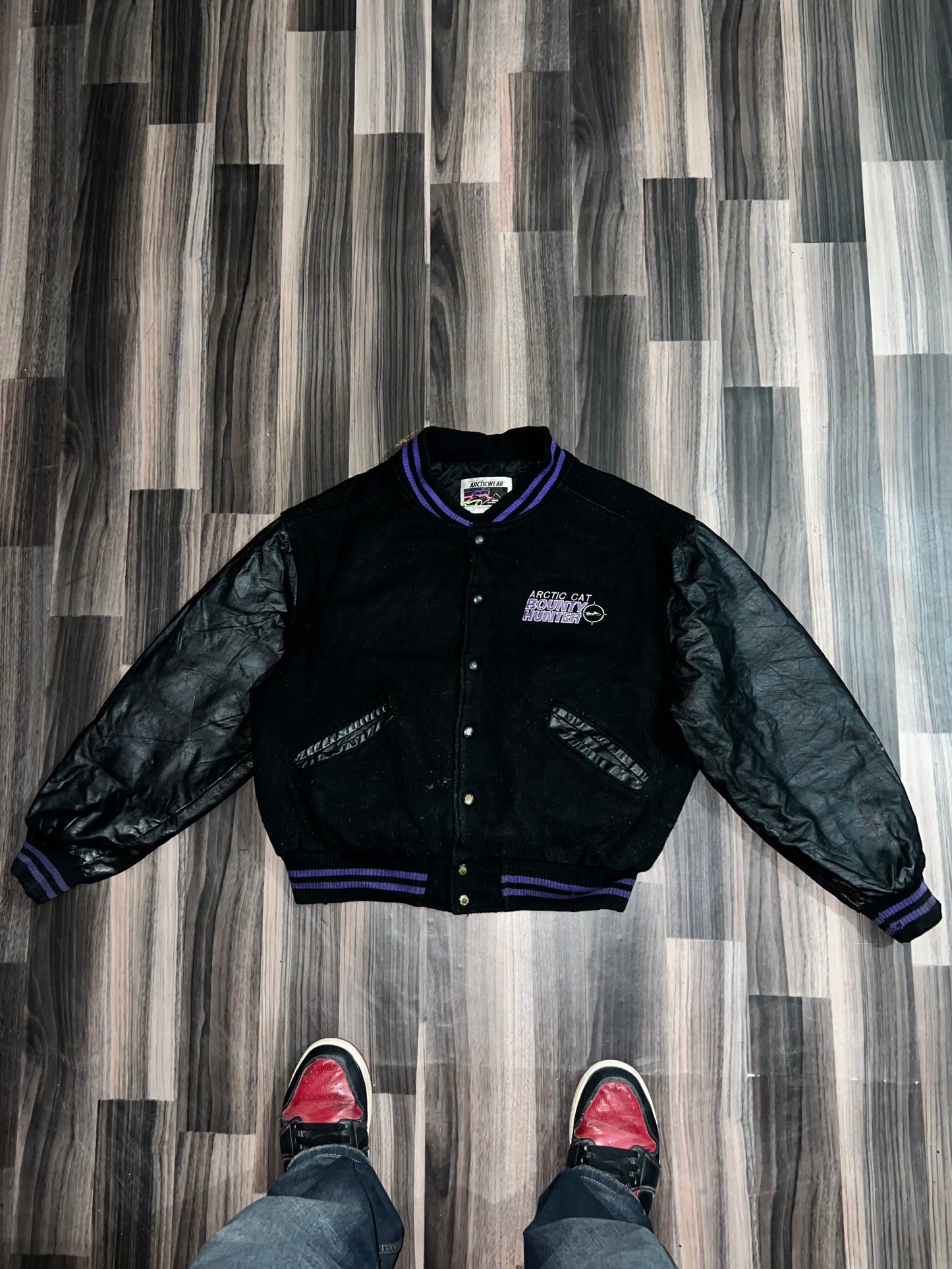 ZUltra Premium Leather Varsity Jacket (S/M)