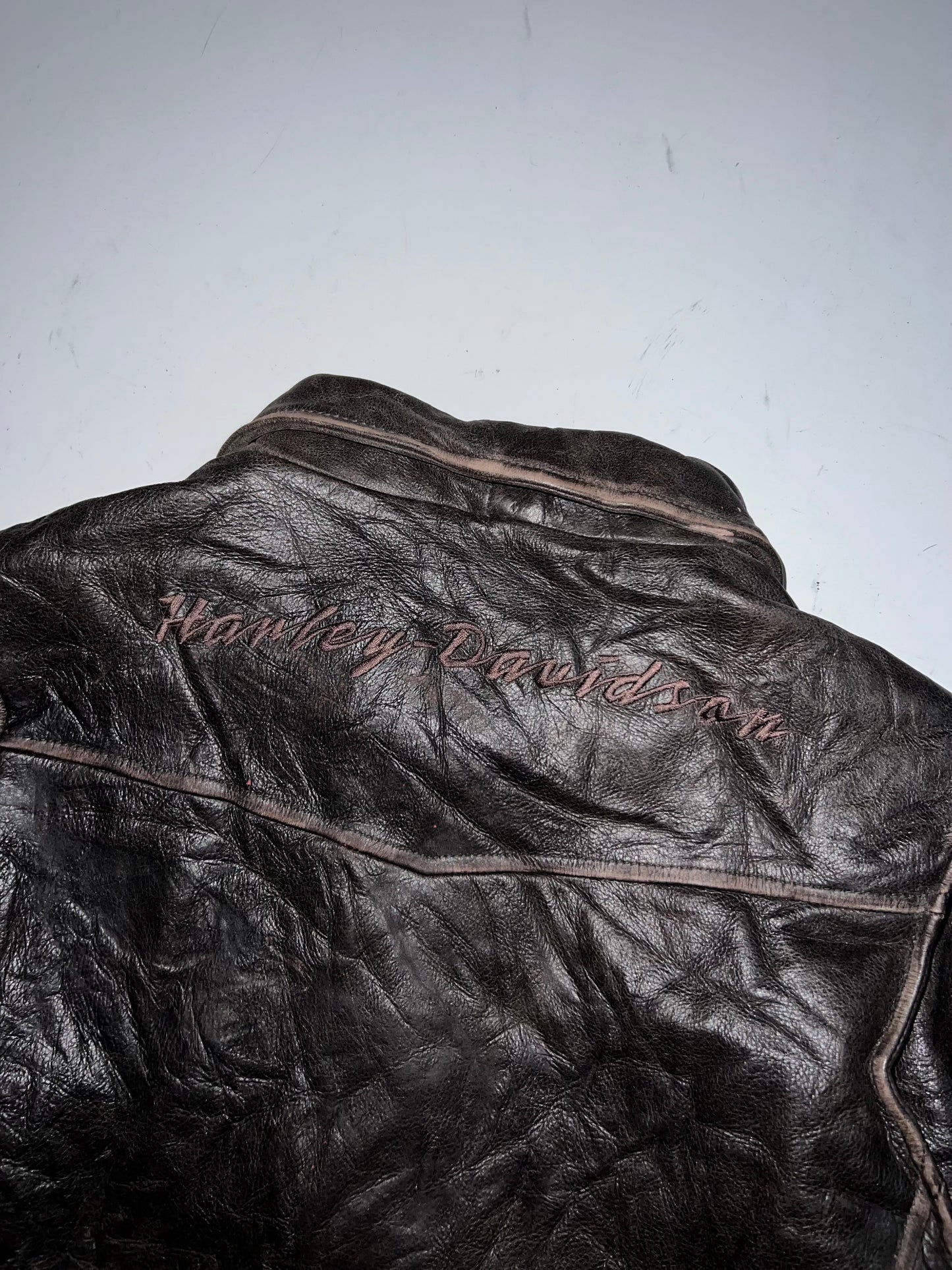 ZHARLEY DAVIDSON ORIGINAL LEATHER JACKET (L)