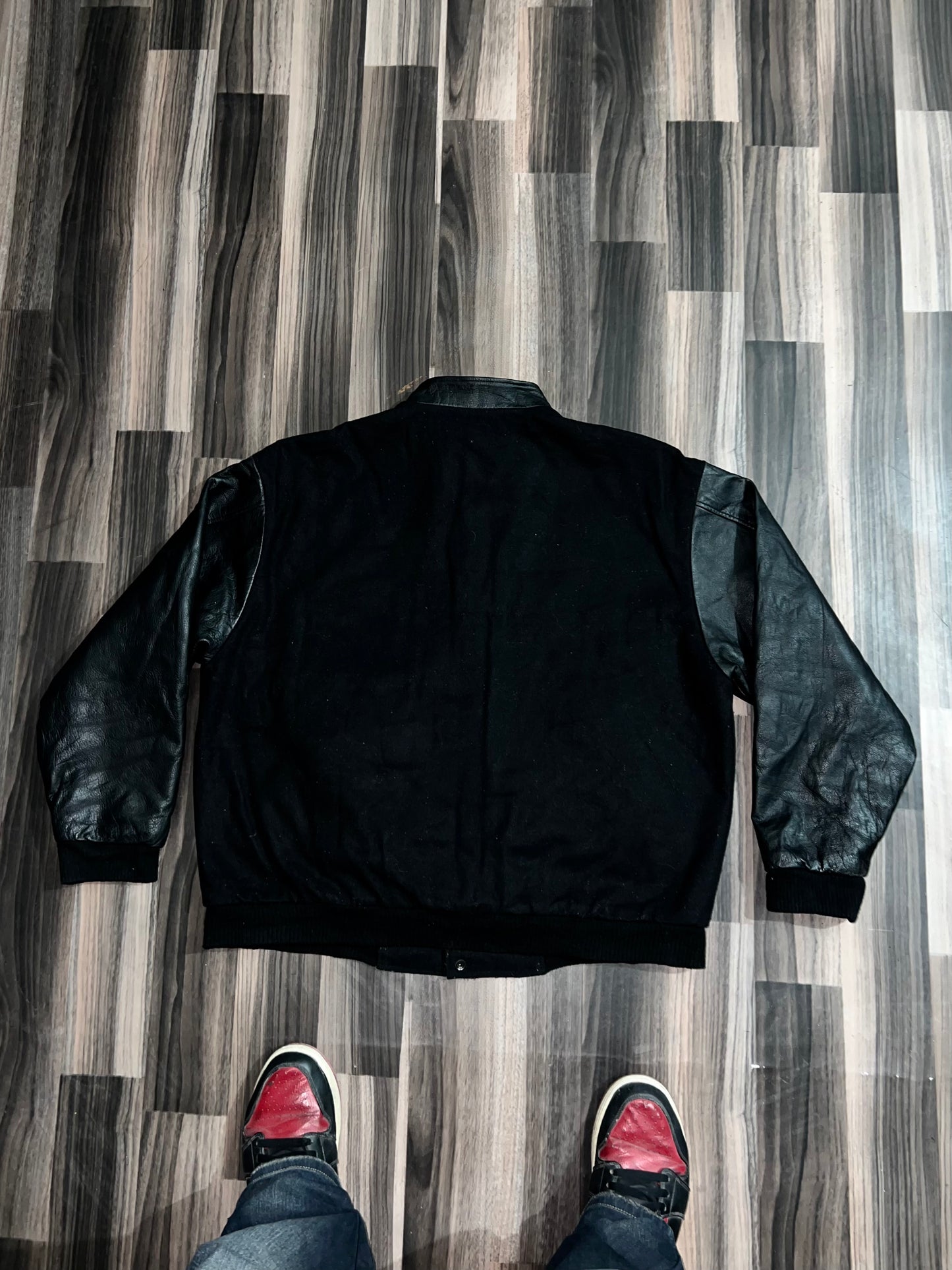 ZUltra Premium Leather Varsity Jacket (L/XL)