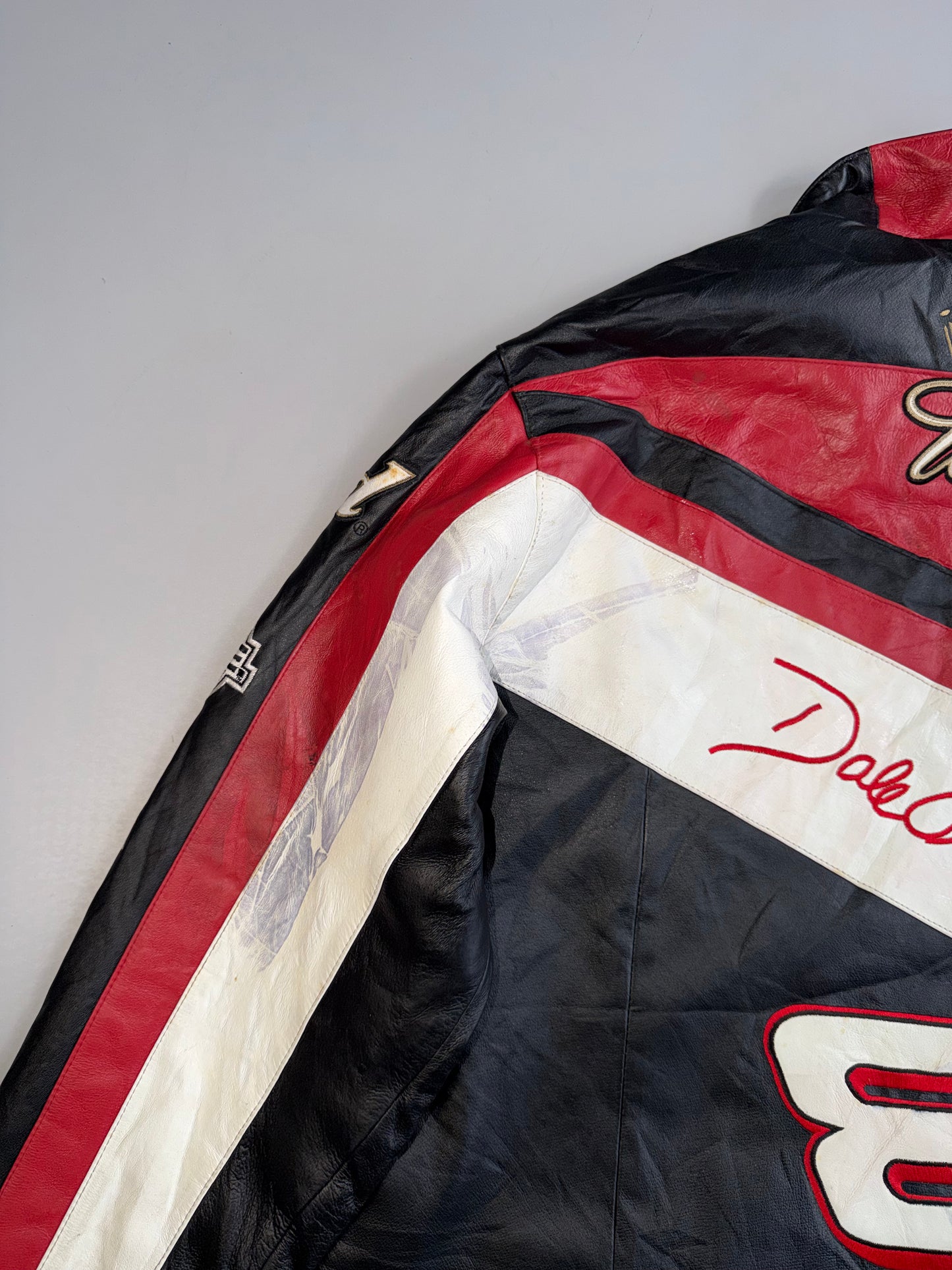 ! Chase Authentics × Wilsons Leather Original Leather Racing Jacket Driver: #8 Dale Earnhardt Jr (2XL)