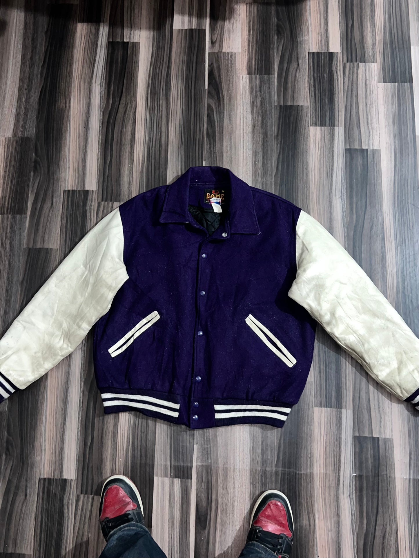 Premium Leather Sleeve Jacket (M/L)