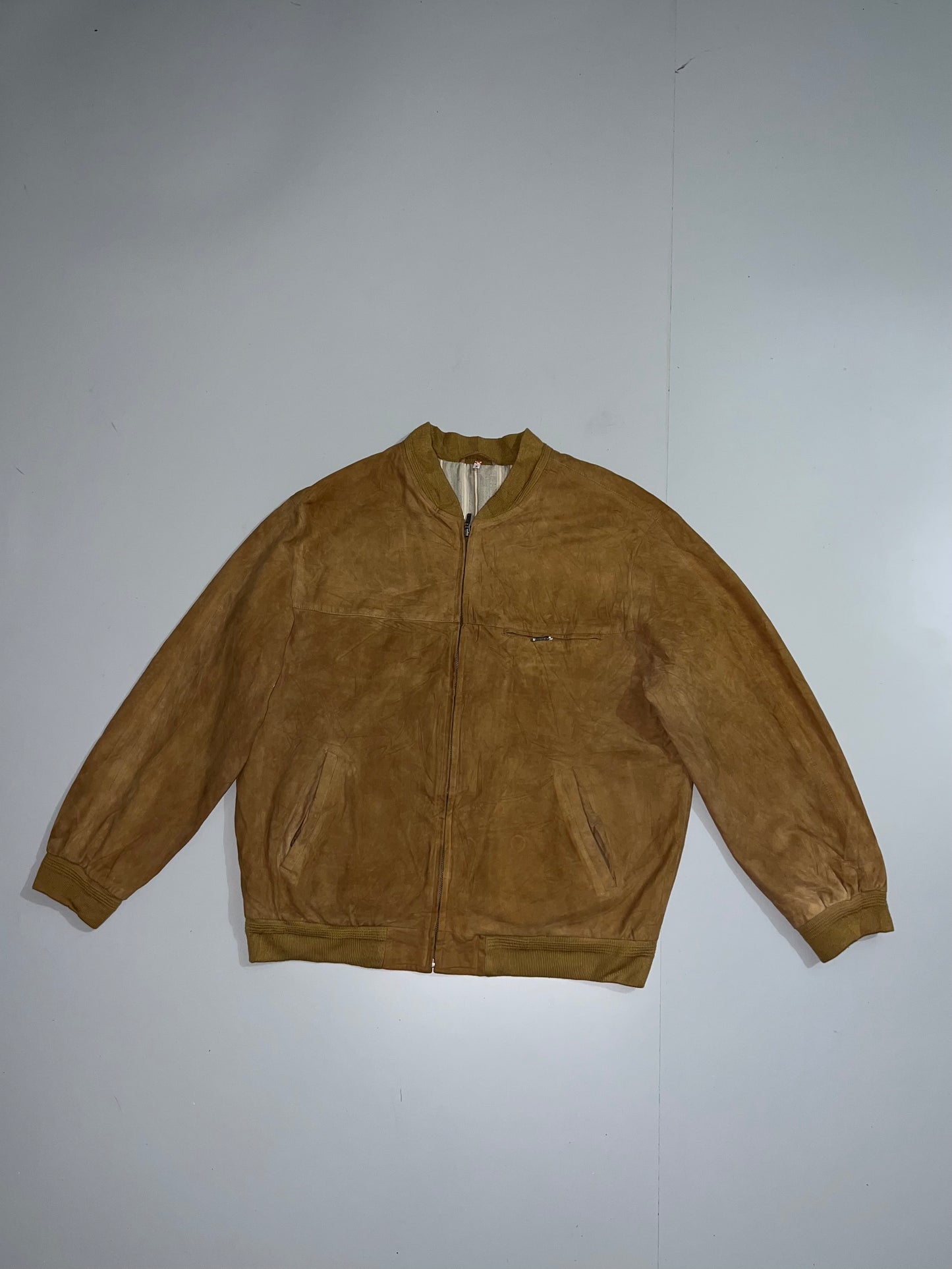 ! Super Premium Original Sued Leather Jacket (XL)