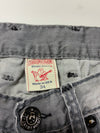 True Religion | Vintage Grey Washed Big-Stitch Jeans | (W:34) (L:44)