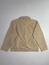 Giordano Beige Zip-Up Harrington Jacket with Mesh Lining & Flap Chest Pocket (L)