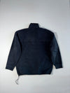Vintage 90s Asics Sport "The Soccer Player" Quarter-Zip Fleece – Black | (XL)