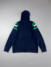 Adidas Originals Navy Green Stripe Zip-Up Hoodie (XL)