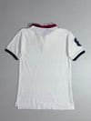 Tommy Hilfiger White "H" Crest Polo T-Shirt with Striped Collar – Youth (XXS)