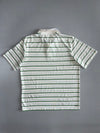 Adidas Adipure Short Sleeve Striped Golf Polo — White/Green/Navy (XL)