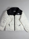 The North Face 700 White & Black Down Puffer Jacket  (M)