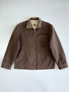Vintage Hippie Classics Hard Cotton Jacket RARE W/ Leather Collar (M)