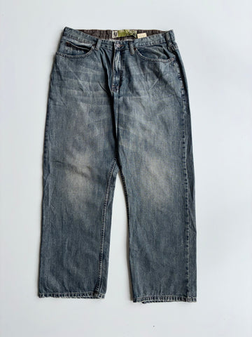 Lee Dungarees Loose Straight Jeans – Stonewash Blue  (W:34) (L:40)