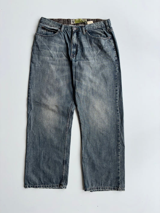 Lee Dungarees Loose Straight Jeans – Stonewash Blue  (W:34) (L:40)