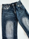 Vintage Distressed Dark Wash Baggy Jeans (W:30 |L:39)