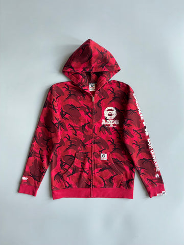 Aape Bathing Ape Red Camo Zip UP (M)