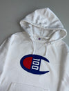 Champion 100 Year Anniversary Big C Logo White Hoodie – (M/L)