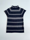 Prada Striped Wool Mock Neck Knit Top – women’s(XXS)