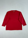 Y2K Kappa Red Mesh Long Sleeve Jersey – “For The Spirit Within” – Sleeve Piping (2XL)