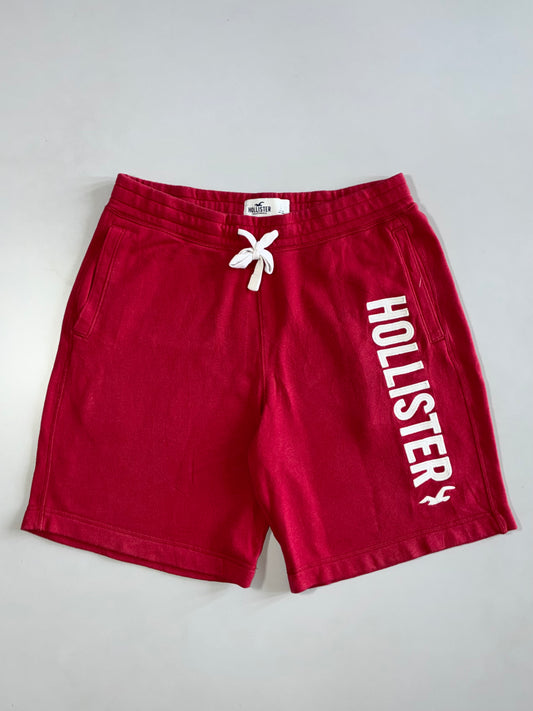 Hollister Maroon Logo Sweat Shorts (W:34|L:20)