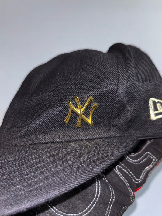 New York Yankees New Era 59Fifty Black/Gold Fitted Cap (Adjustable)