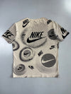Nike | All-Over Print Dri-Fit Tee | Cream/Black (XL)