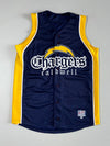 Chargers Caldwell Sleeveless Baseball Jersey – Navy & Gold (S/M)