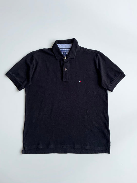 Tommy Hilfiger Custom Fit Polo Shirt – Black (L)